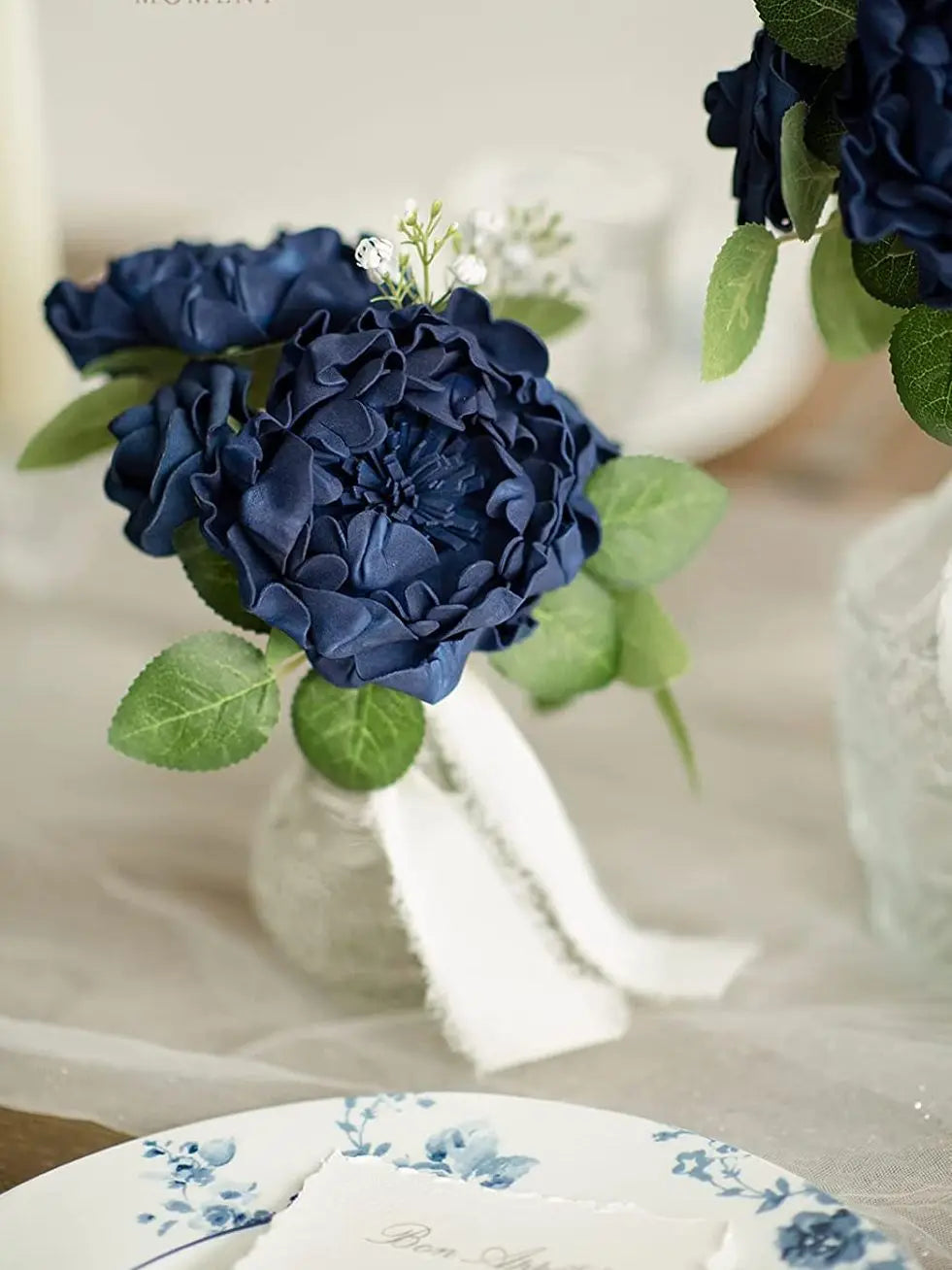 Navy Blue Artificial Flowers