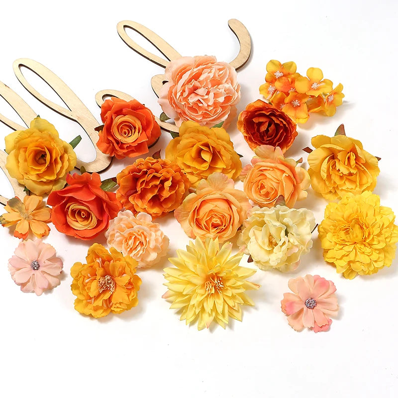 Orange Artificial Flowers