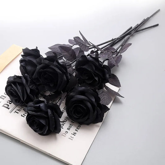 Black Artificial Flowers
