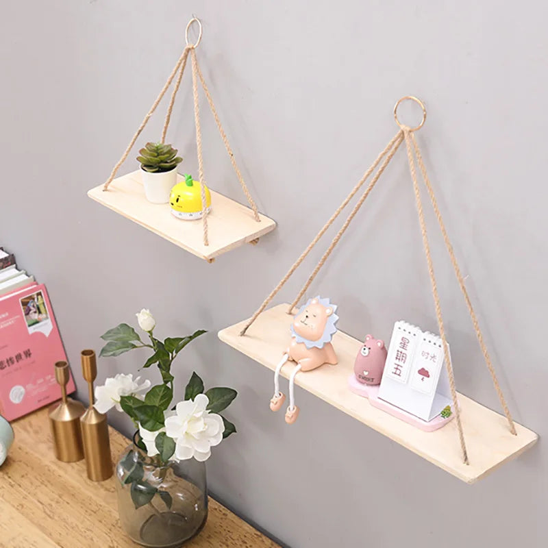 Wooden Wall Shelf for Wall Decoration