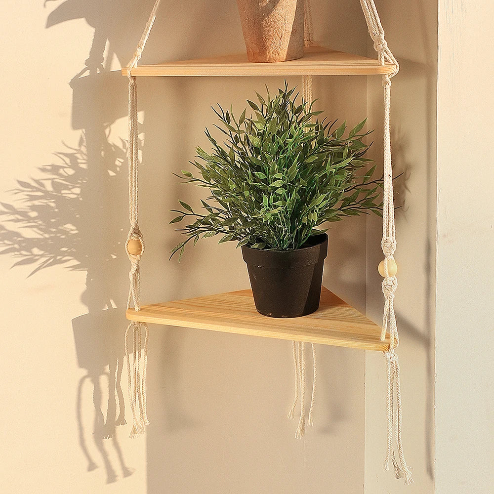 Floating Shelves Wood Stand